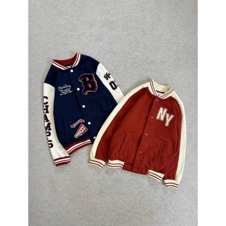 Áo bomber nỉ  H.M dáng clasic cho bé trai và bé gái