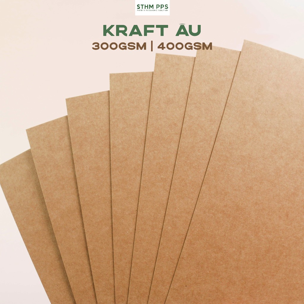 [STHM stationery]  - 20 tờ kraft Âu nhiều định lượng, kích thước - Dùng cho làm thủ công, handmade, 