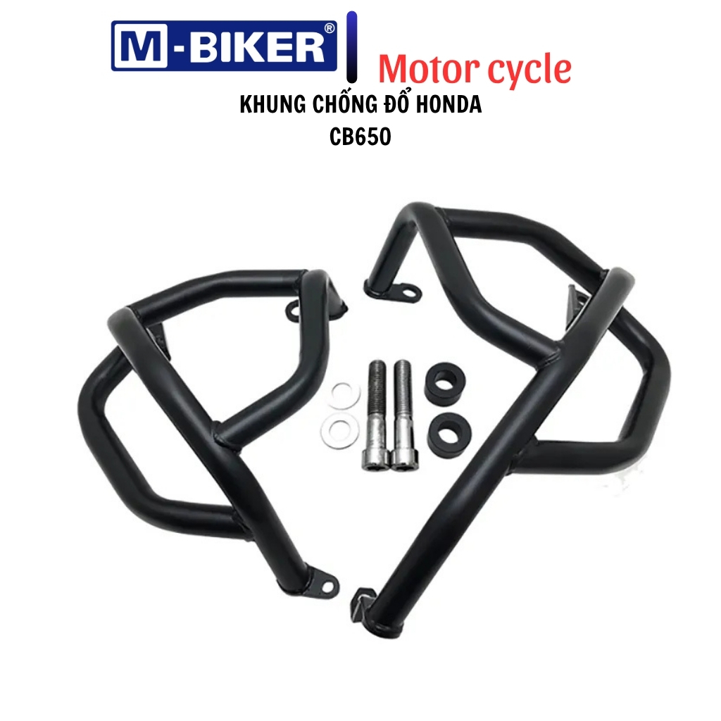 Khung chống đổ cb650, chống đổ cb650, bảo vệ lốc máy cb650, phụ kiện cb650, bảo hành 1 năm mbiker