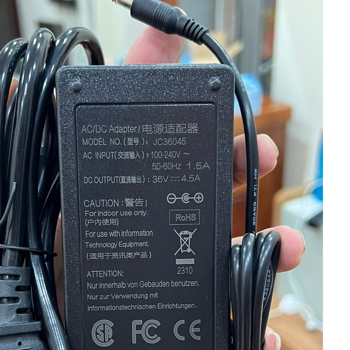 🔋 Bộ Nguồn 36V 4.5A – Dòng Cao, Ổn Định, Phục Vụ Cho Thiết Bị Cao Cấp