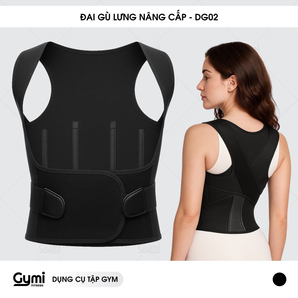 Đai Chống Gù Lưng Phiên Bản Nâng Cấp, Điều Chỉnh Tư Thế, Hỗ Trợ Định Hình Sống Lưng - ĐG02