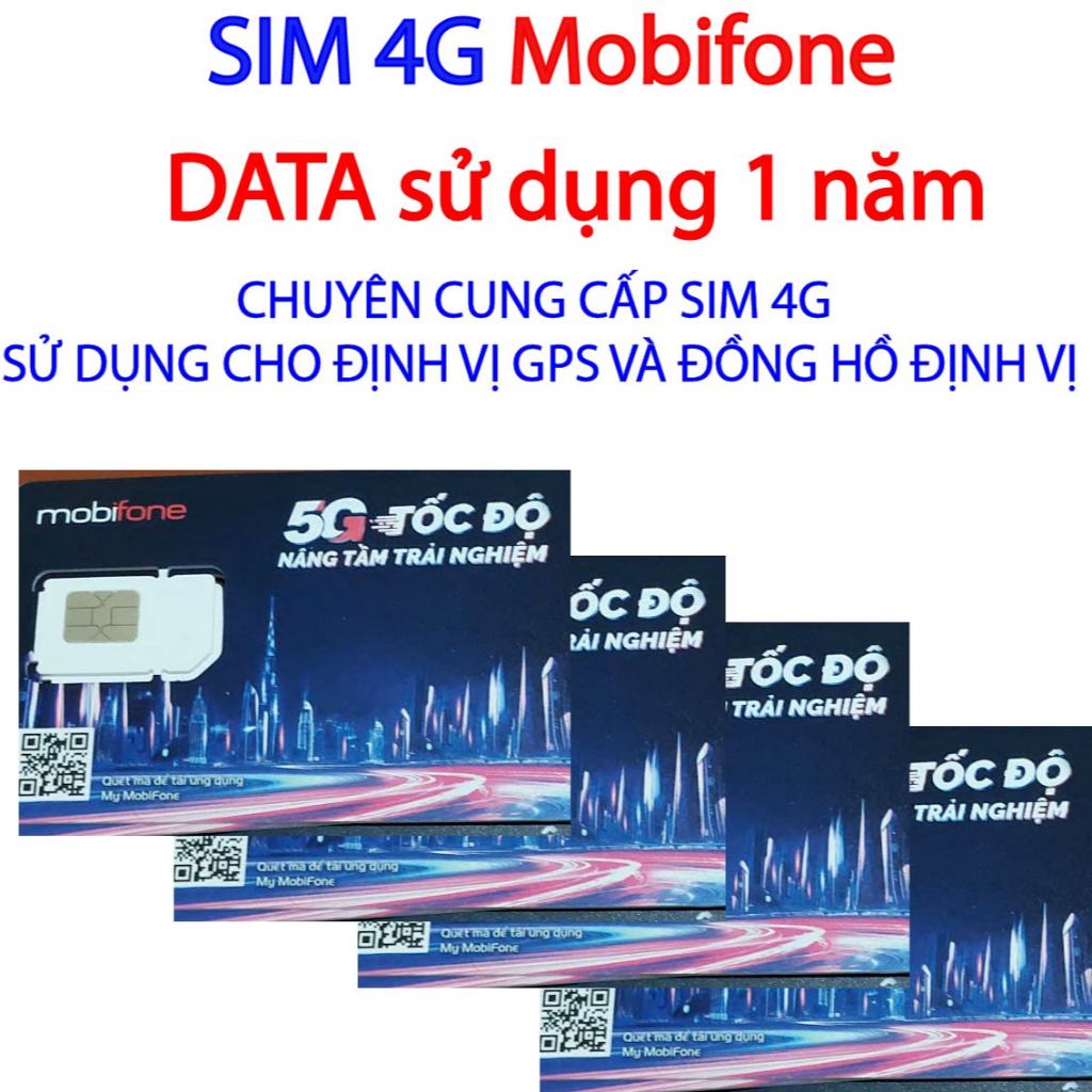 Sim mobifone 4g miễn phí data 1 năm dụng định vị ô tô, loa momo, máy pos & thiết bị điều khiển từ xa