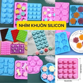 NHÍM KHUÔN SILICON CHÂN MÈO, CHÂN CHÓ DỄ THƯƠNG LÀM SOCOLA, ĐẬU HŨ NON, THẠCH RAU CÂU