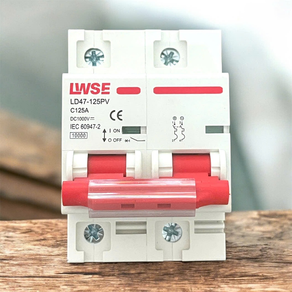 CB DC 1000VDC 125A - Aptomat DC Cho năng lượng mặt trời và điện bình acquy