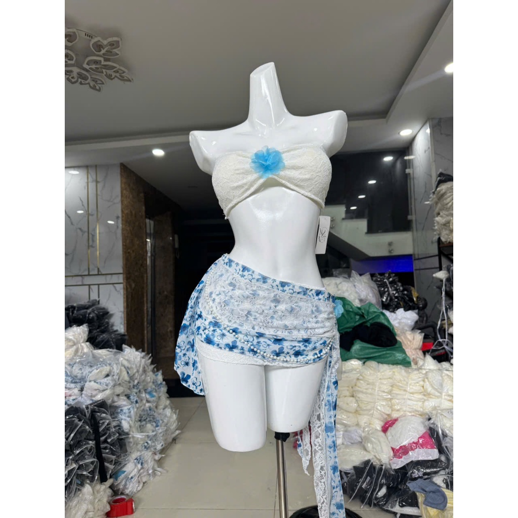 [ BKN 920 ] Set bikini đi biển HOTTREND mùa hẹ phong cách Thái chanh sả HÀ BIKINI | BigBuy360 - bigbuy360.vn
