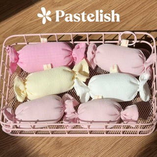  Charm viên kẹo chần bông Pastelish dùng để cài túi xách balo. Charm dạng cục kẹo vải xốp chần bông mịn bên trong. Kèm 