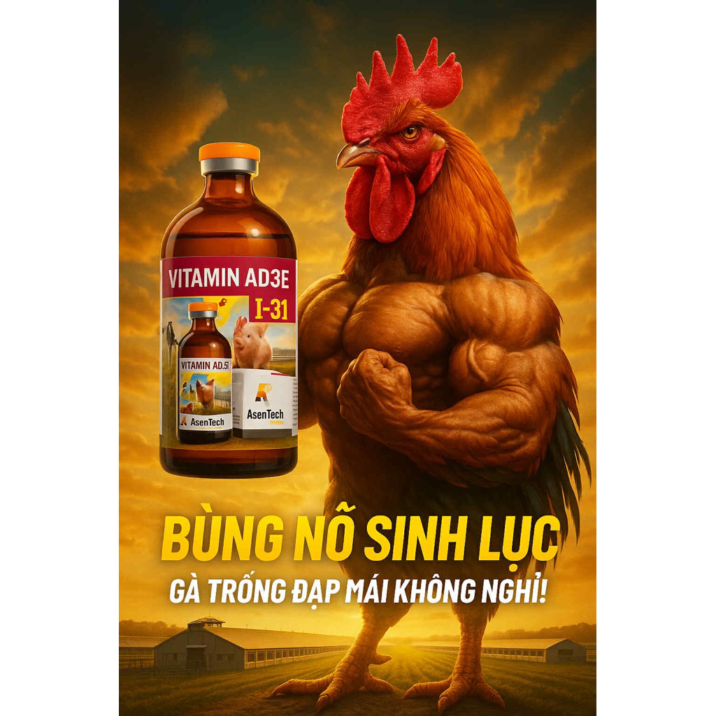 VITAMIN-AD3E (100ml)- Bồi dưỡng, phục hồi sức khỏe, Tăng cường sức kháng kháng.