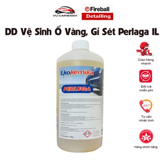  Dung Dịch Vệ Sinh Lazang Mâm Xe Perlega Ekokemika Hỗ Trợ Tẩy Ố Vàng Gỉ Sét Mạ Crom Ô tô Chai 1 Lít 