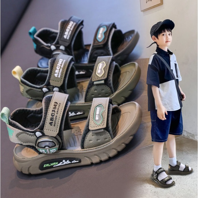  Giày Dép Sandal Cho Bé Trai Bé Gái 3 - 12 Tuổi Đế Mềm Siêu Nhẹ Êm Chân Cho Bé Đi Chơi Đi Học. SK384 