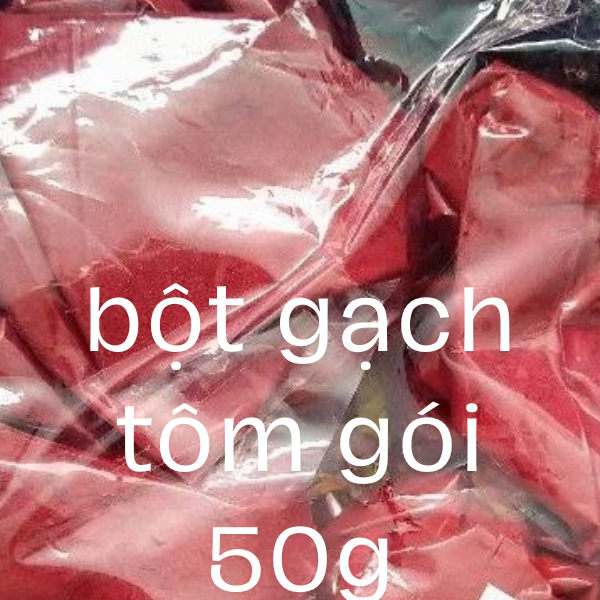 50g Màu Thực Phẩm Gạch Tôm Loại Ngon dùng Nấu Bún Riêu Xào Lăn Làm Bánh