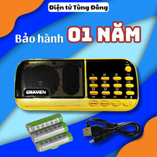 Loa Đài Craven Nghe Thẻ Nhớ, USB, FM, Máy Nghe Nhạc Mini Tắm Ngôn Ngữ, Caraven CR 853 - BẢO HÀNH 12 THÁNG