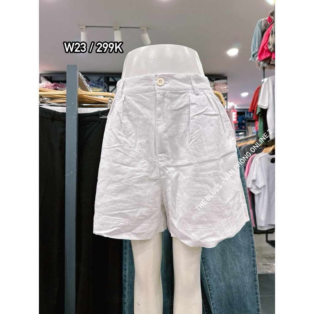 Quần Short Ngắn Linen Nữ - The Blues W23