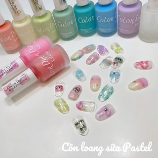 Set cồn loang sữa 12 màu qingyou tone thu đông/ tone Pastel - Nails Red