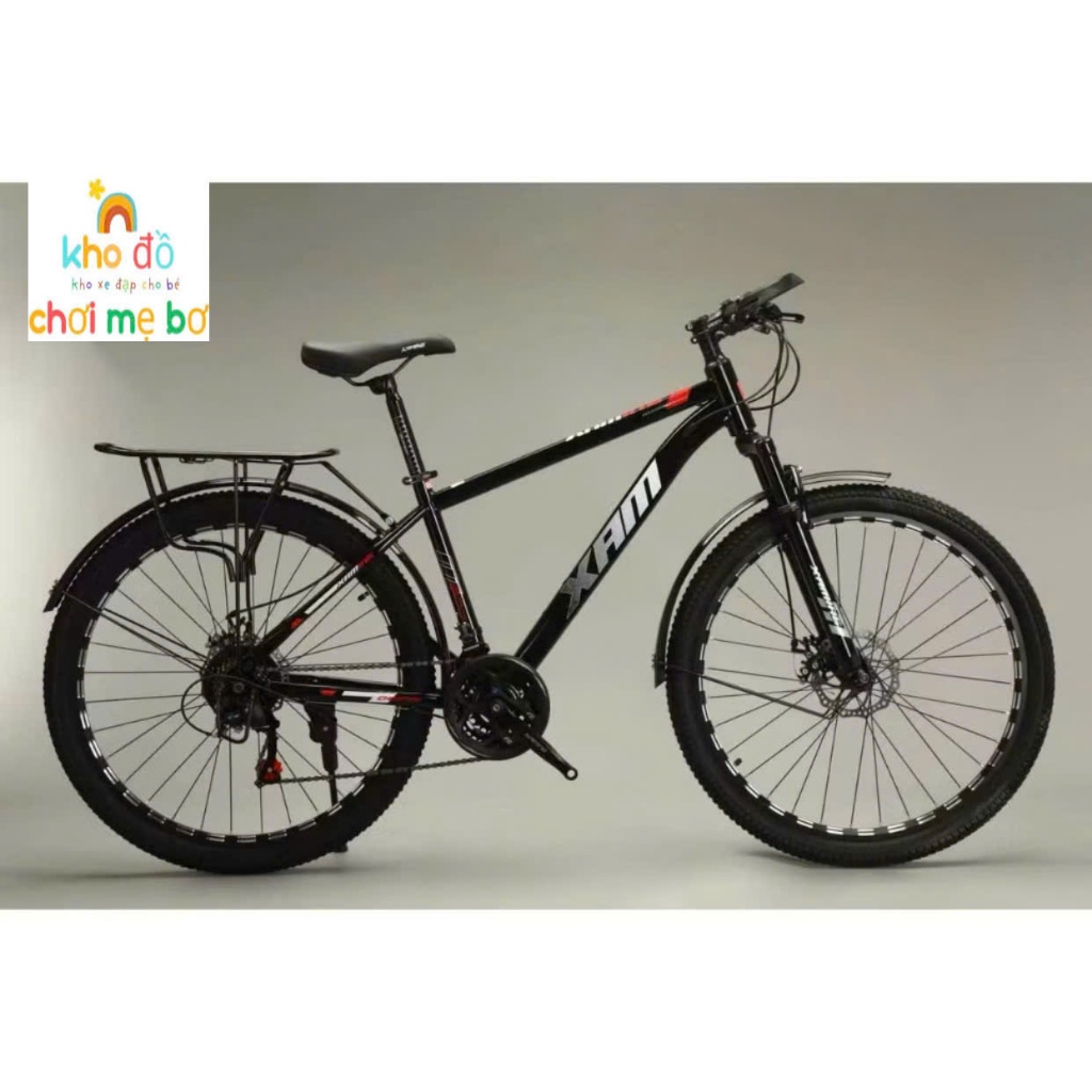 XE ĐẠP THỂ THAO XAMING BẢN KÈM BAGA SIZE 24-26INCH 2 THẮNG ĐĨA