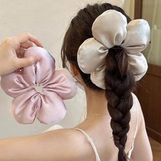 Scrunchies voan hoa cúc cột tóc màu pastel trơn cao cấp iLita dây buộc tóc scrunchie set dễ thương sang trọng