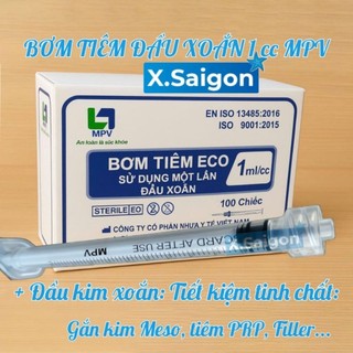 Bơm tiêm đầu Xoắn 1ml MPV.