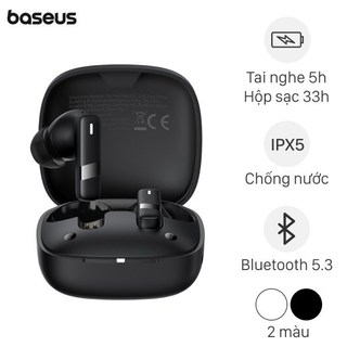   SHIP HỎA TỐC  Tai nghe Bluetooth True Wireless Baseus Bowie E20 Chính Hãng Bảo Hành 12 Tháng 