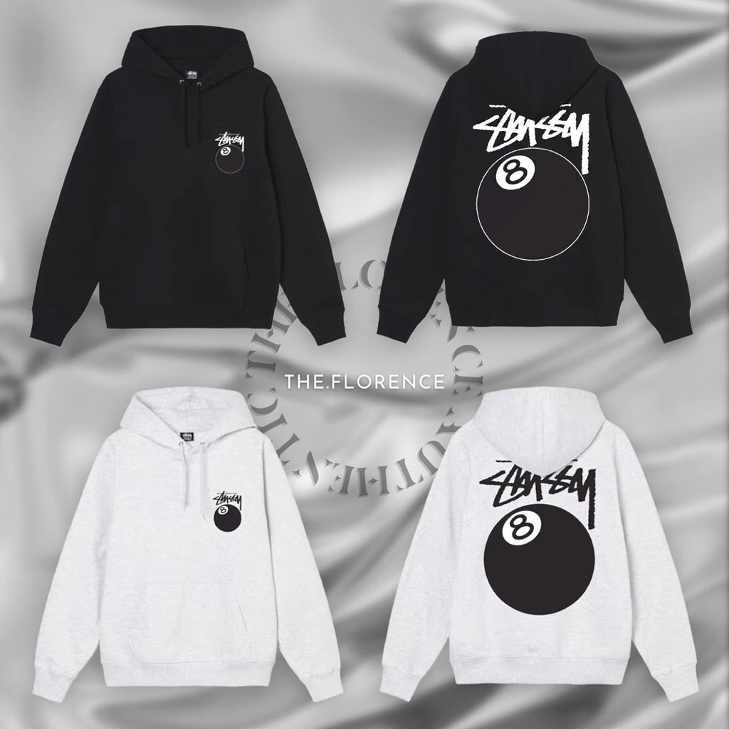 [CAM KẾT CHÍNH HÃNG 100%_CÓ SẴN] Áo Khoác Hoodie Stussy 8BALL