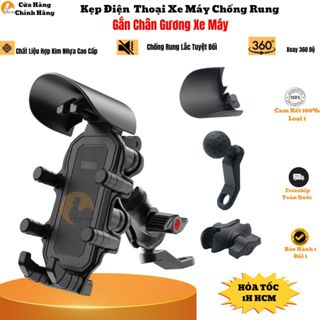 Kẹp Điện Thoại Xe Máy KT315,Giá Đỡ Gắn Chân Gương Chống Rung Xoay 360 Độ Chất Liệu Cao Cấp Rẻ Hello Store