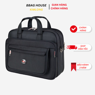 Cặp laptop 15.6 inch - Cặp đen học sinh, cặp giáo viên hiệu Kim Long KL019