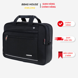 (Mới) Cặp đen học sinh cấp 2 và cấp 3, cặp sách, cặp đa năng, balo nhiều ngăn hiệu Kim Long KL205