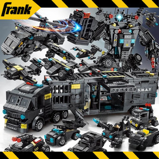 [920 Chi Tiết] Bộ đồ chơi lắp ráp Cảnh sát City SWAT, OTO,ROBOT,THUYỀN,TRỰC THĂNG,Lắp ráp tàu chiến