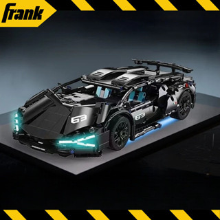 Size 36cm Mô hình lắp ráp siêu xe oto Lambo Black Bóng Đêm Tỉ Lệ 1:14 với 1280 chi tiết tại Franklin