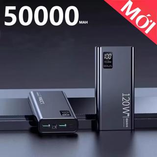   Tặng Cáp Sạc Nhanh sạc dự phòng pin 50000mAh 80000mAh sạc nhanh pin 120W dung lượng lớn có sẵn nhiều dây sạc 
