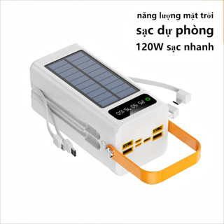 [năng lượng mặt trời]Pin sạc dự phòng 160000mAh Dung lượng khủng, đèn LED sạc nhanh 120W –tương thích mọi thiết bị