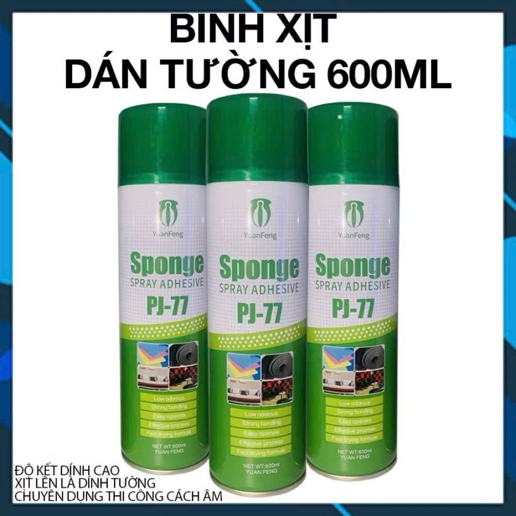 keo dán đa năng  kep xịt pj77  dán xốp  giấy ,xốp dán  tường