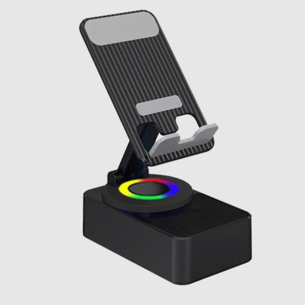 [ MIỄN SHIP ] Loa Bluetooth 3 Trong 1 Tích Hợp Sạc Dự Phòng, Giá Đỡ Điện Thoại Chống Trượt Có Thể Gập Lại