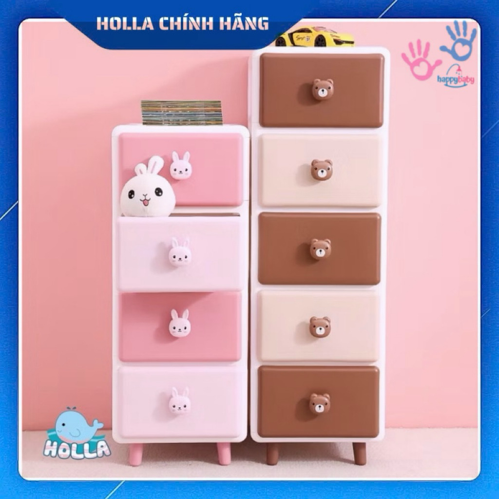 Tủ Đa Năng Gấu Thỏ Cao Cấp Holla