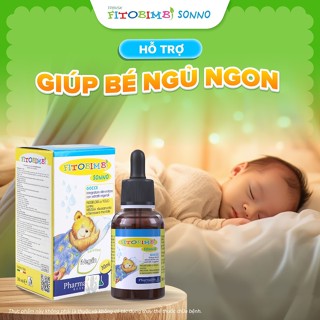 Fitobimbi Sonno - Siro Hỗ Trợ Bé Ngủ Ngon, Sâu Giấc - TPBVSK Chai 30ml