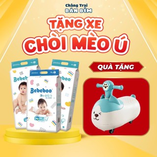 [TẶNG XE CHÒI MÈO Ú] COMBO 3 BỊCH Tã Bỉm Quần BEBEBOO Nhật Bản size M54/L50/XL46/XXL42/XXXL40, mỏng mịn, thấm hút nhanh