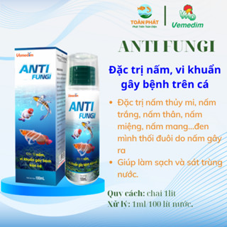   New  ANTI Fungi Vemedim - Phòng và xủ lý nấm gây hai trên cá cảnh   an toàn cho cá Koi  chai 120ml 