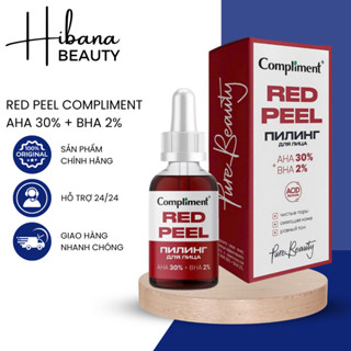  Serum Red Peel COMPLIMENT AHA 30% + BHA 2% Thu Nhỏ Lỗ Chân Lông Dưỡng Sáng Da 27ML 