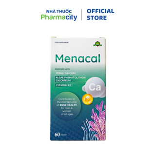  Viên uống Menacal bổ sung canxi ngừa loãng xương  Hộp 60 viên  