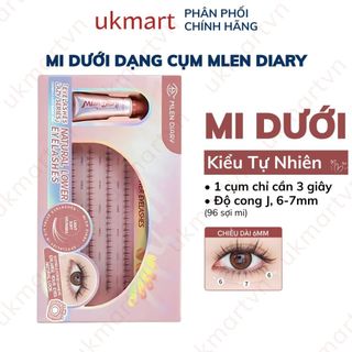  Mi Dưới Gân Trong Kèm Keo Dán Mi Mlen Diary Tạo Hiệu Ứng Mắt To Tròn Mi Tái Sử Dụng MLEN DIARY 
