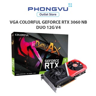  Card màn hình Colorful RTX 3060 NB DUO 12G V4 12GB GDDR6 - Bảo hành 36 tháng 
