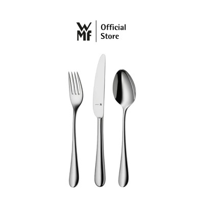 Bộ Dao Thìa Nĩa Bàn Ăn WMF Merit Chất Liệu Thép Không Gỉ Cromargan Protect Chống Xước, Bền Bỉ