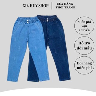  Quần jean nữ 9 tấc ống ôm cào xước thời trang co dãn tốt 40..80kg.M038 