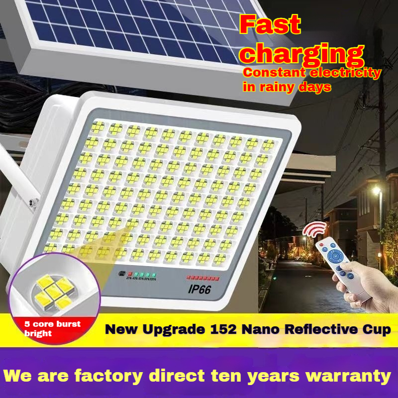 Đèn năng lượng mặt trời 2000W Đèn LED chống chói cao cấp IP67 Chống thấm nước Studio chiếu sáng mở r