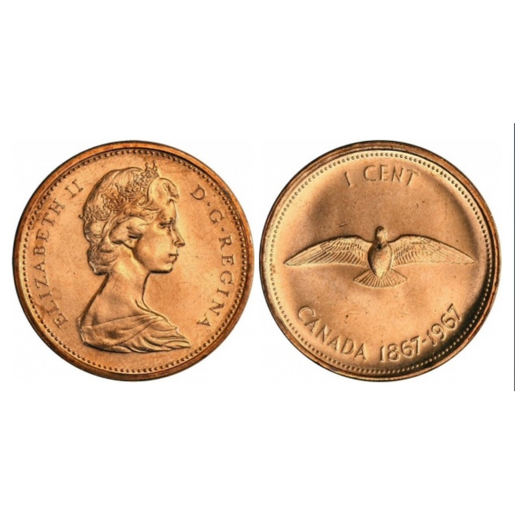 Đồng xu 1 cent  1967 Canada