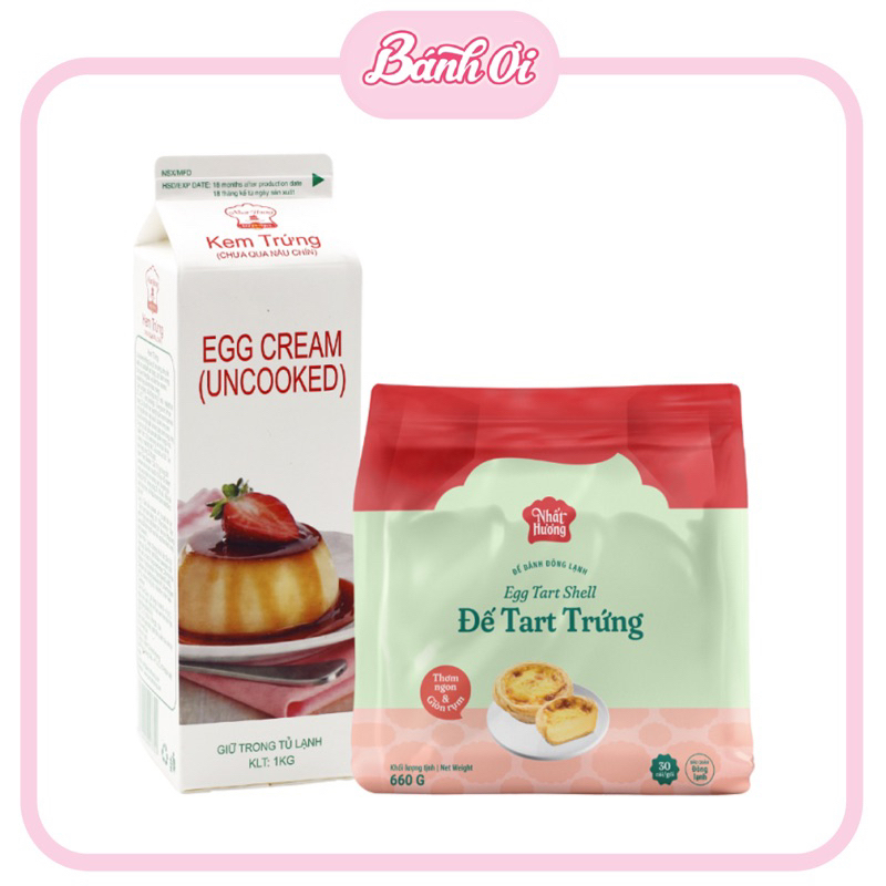 Combo bánh tart trứng, combo đế tart kem trứng, làm bánh tart trứng - Bánh Ơi