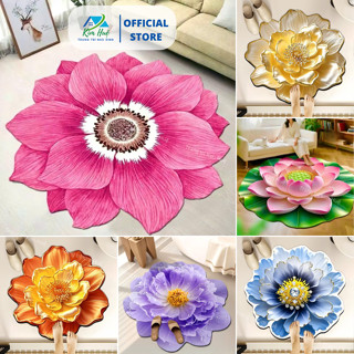  Thảm tròn Bali đường kính 1m và 60cm trải chân giường phòng ngủ phòng khách cửa ra vào KIM HUỆ X03 