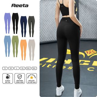  Quần dài legging thể thao nữ REETA,chất vải dày dặn co giãn,tập gym,yoga,aerobic pickleball ...A3011 