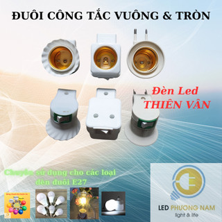 [SALE] Đuôi đèn E27 lò xo phích cắm + công tắc