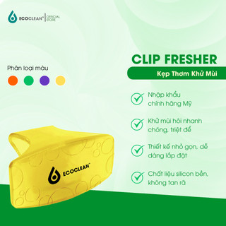KPTCHEM Kẹp Thơm Khử Mùi Tiện Lợi Fresh Eco Clip - Khử Mùi Nhà Vệ Sinh Nhanh Chóng, Triệt Để