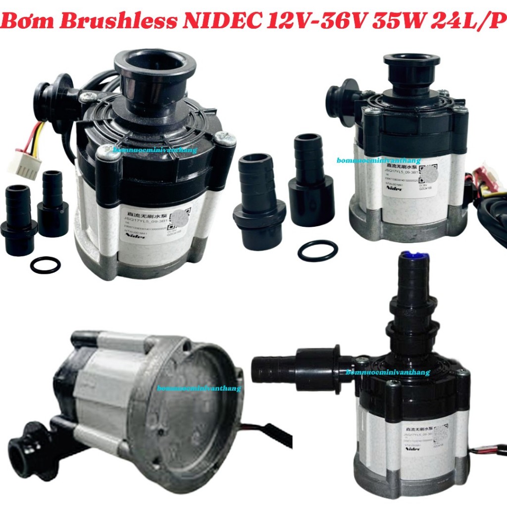Bơm Brushless NIDEC  36V 46W 19L/P, Bơm Brushless NIDEC 12V-36V 35W 24L_P