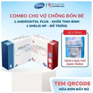 [Combo 1 Tháng Cho Vợ Chồng] Bổ Trứng Tinh Trùng Andrositol Plus Và Shelis HP Tăng Khả Năng Thụ Thai